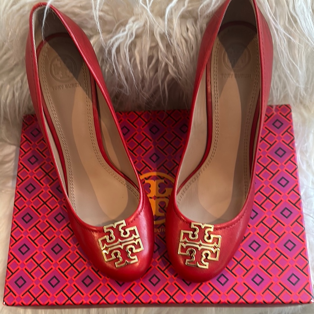 Tory Burch Red Leather Women's Shoes